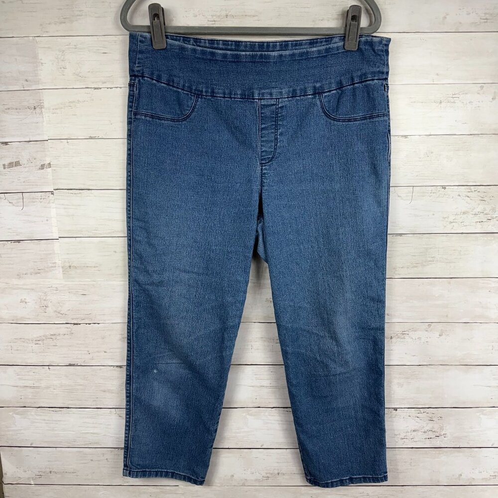 Style&co Pull-On Stretchy Denim Capris